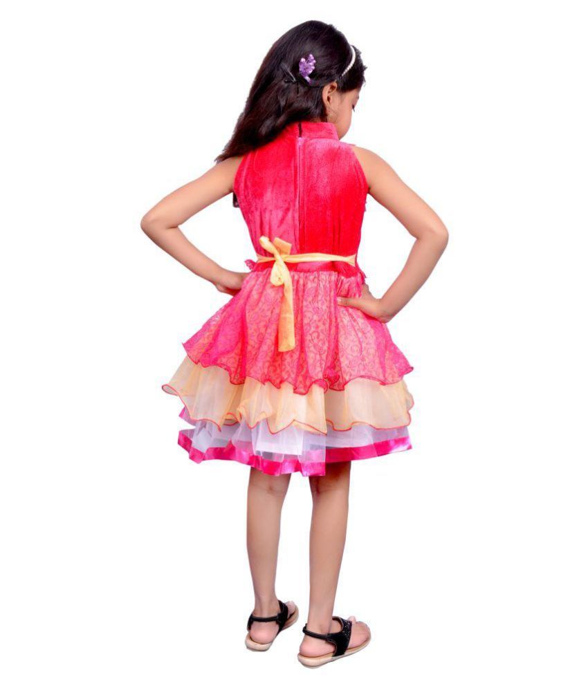 pink net frock