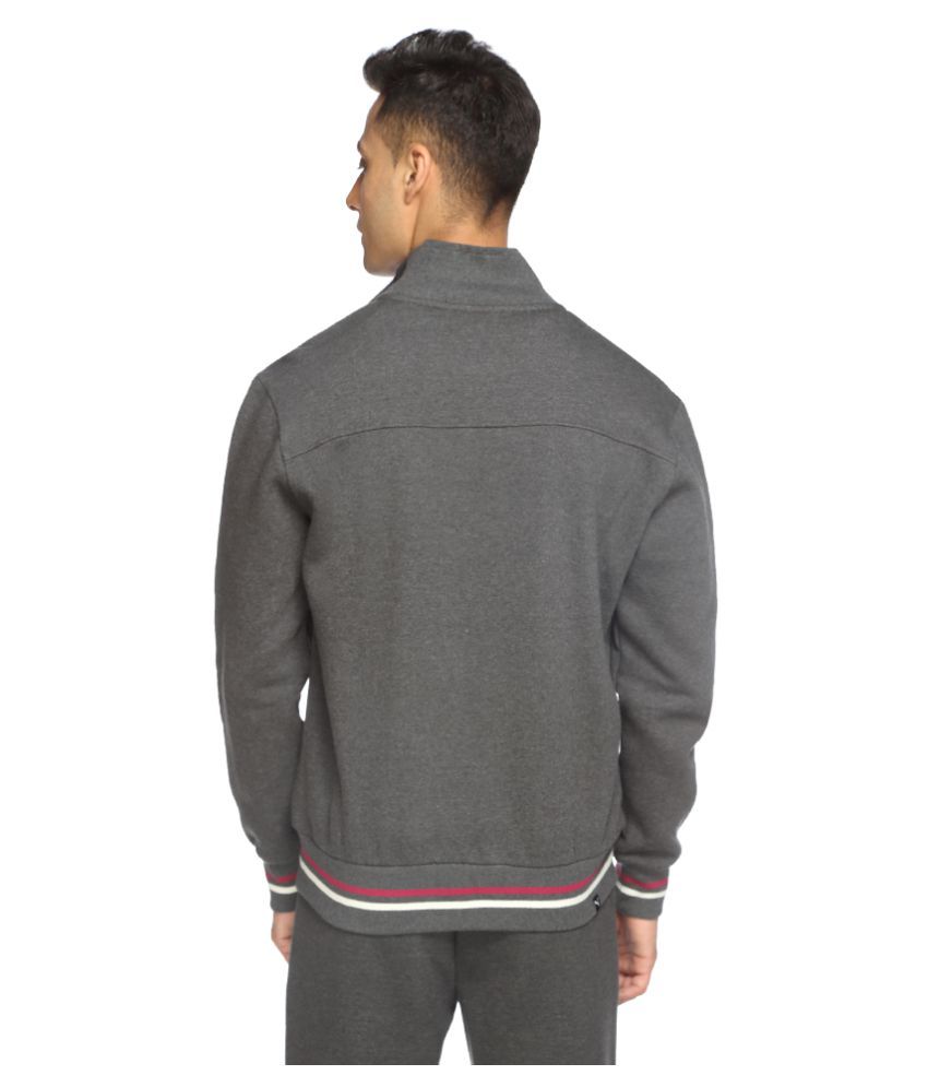 puma grey fleece tracksuit