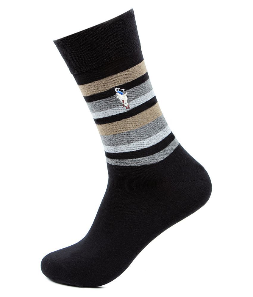 Bonjour Black Formal Full Length Socks: Buy Online at Low Price in ...