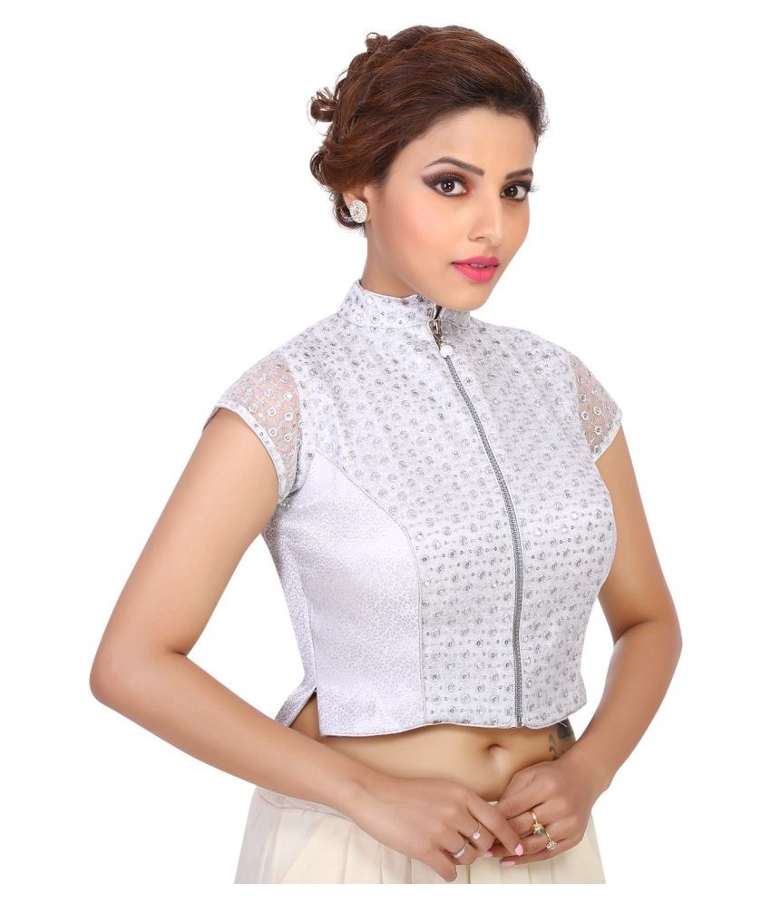 silver blouse indian