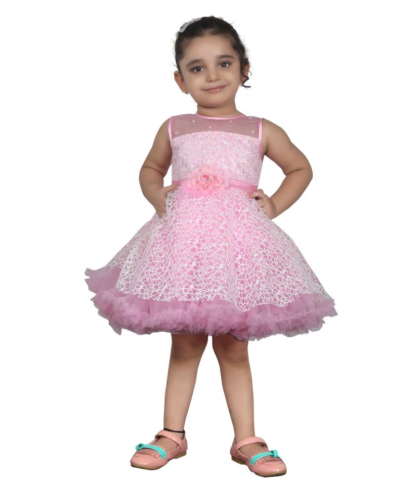 pink net frock
