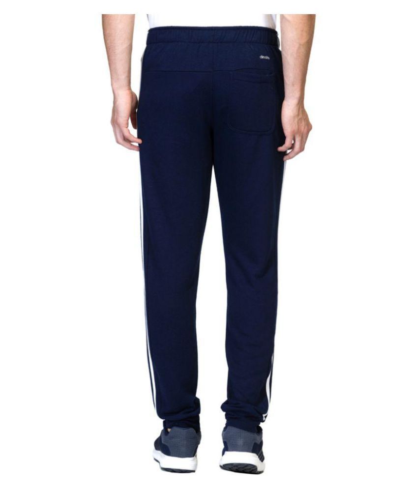 Adidas Navy Polyester Viscose Trackpants - Buy Adidas Navy Polyester ...