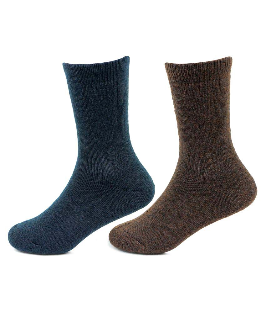     			Bonjour Kids Woolen Winter Socks For 2-5 Years (Pack of 2)