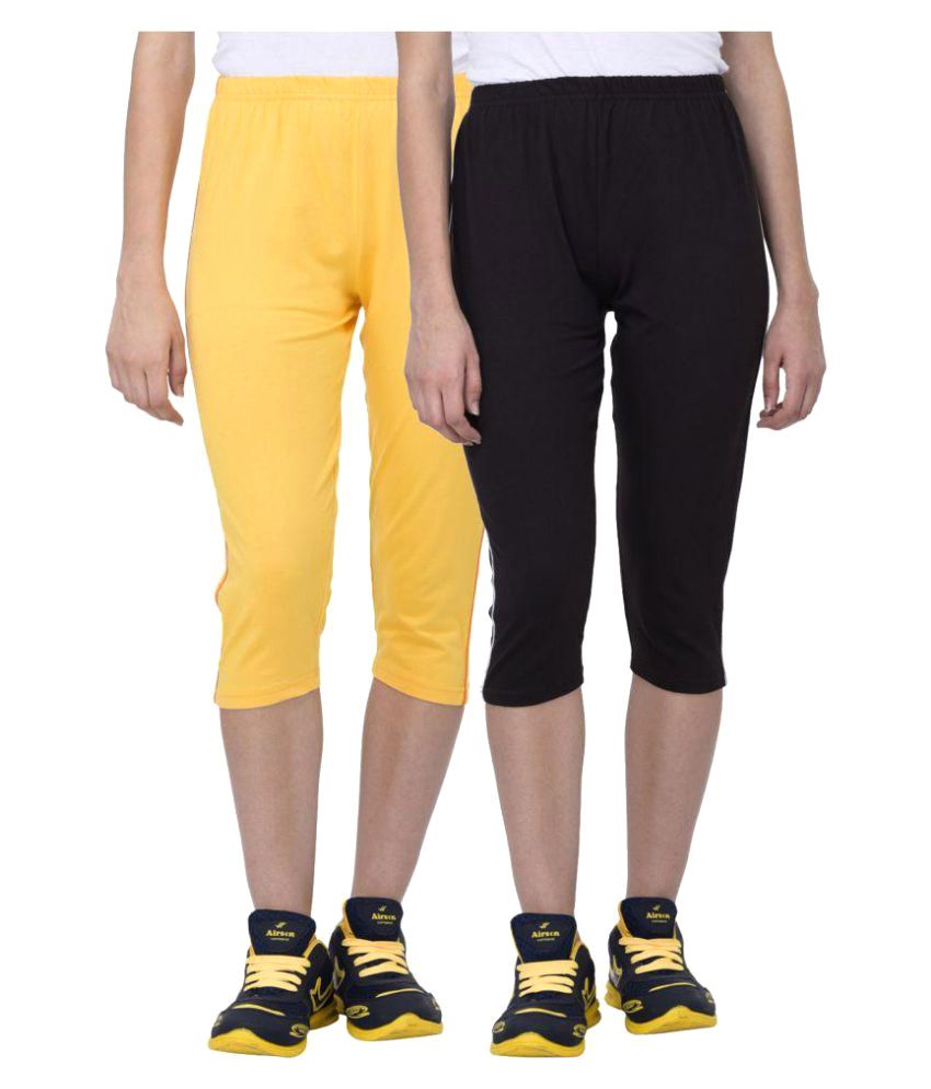 cotton athletic capris