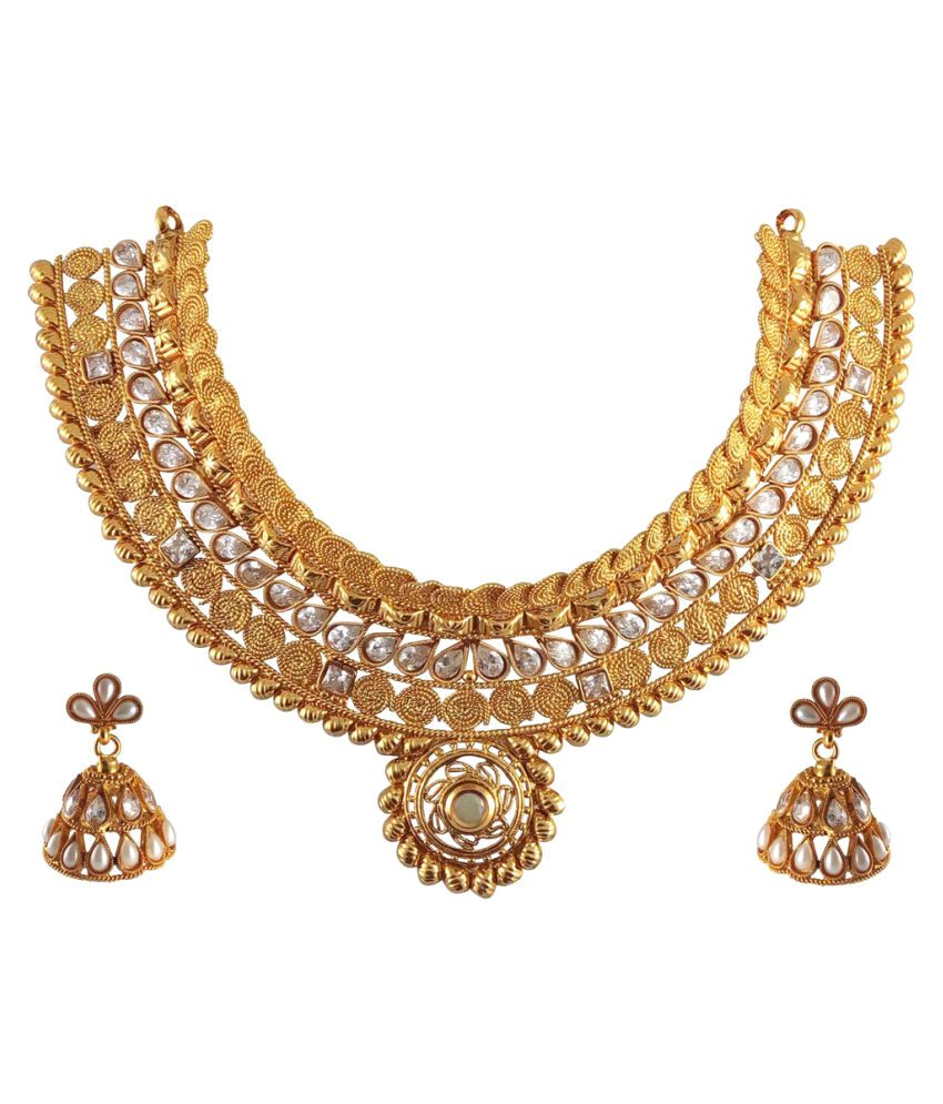 Buy Rejewel 22K Gold Plated Antique 