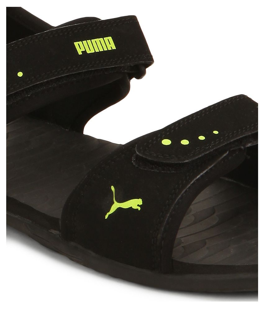 puma black floaters
