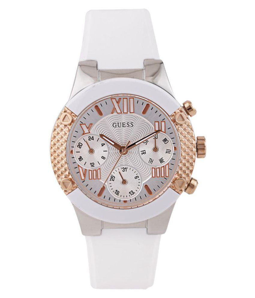 Guess Silver Dial White Women's Watch - W0773L1 Price in  