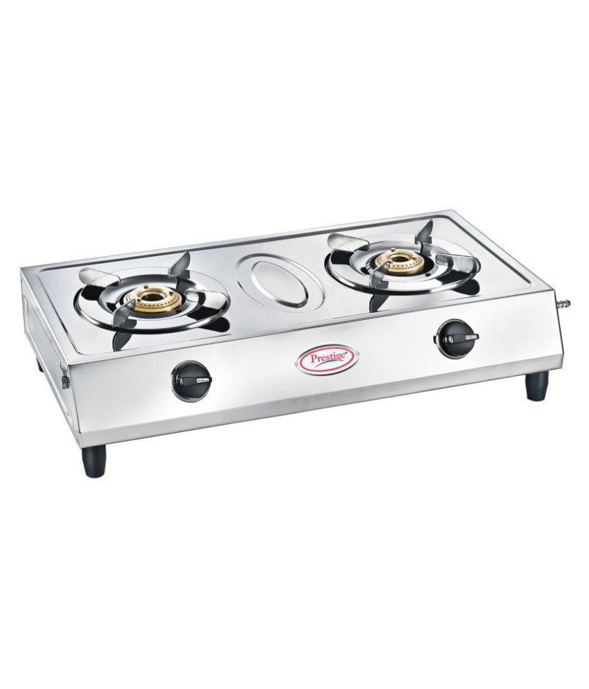 Prestige "2 Burner" Steel Manual Gas Stove Price in India ...