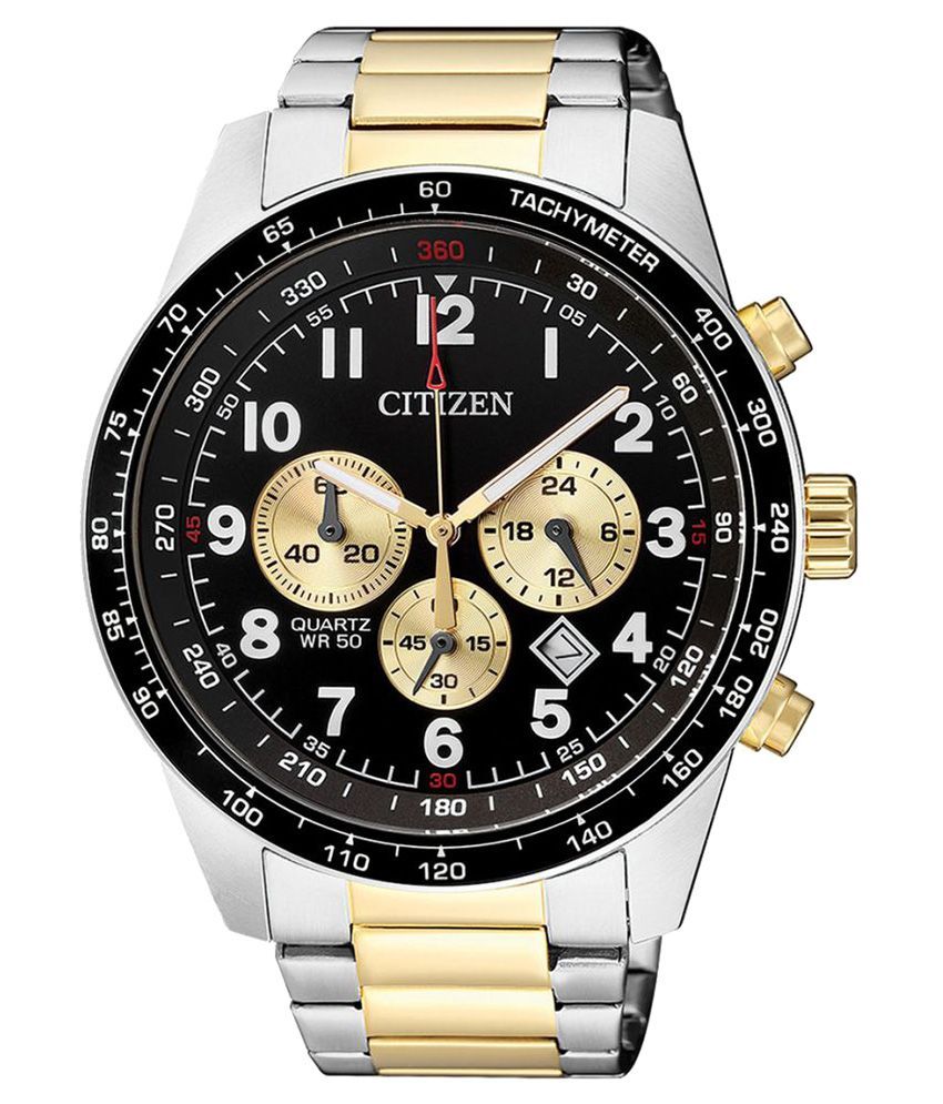 citizen black metal watch