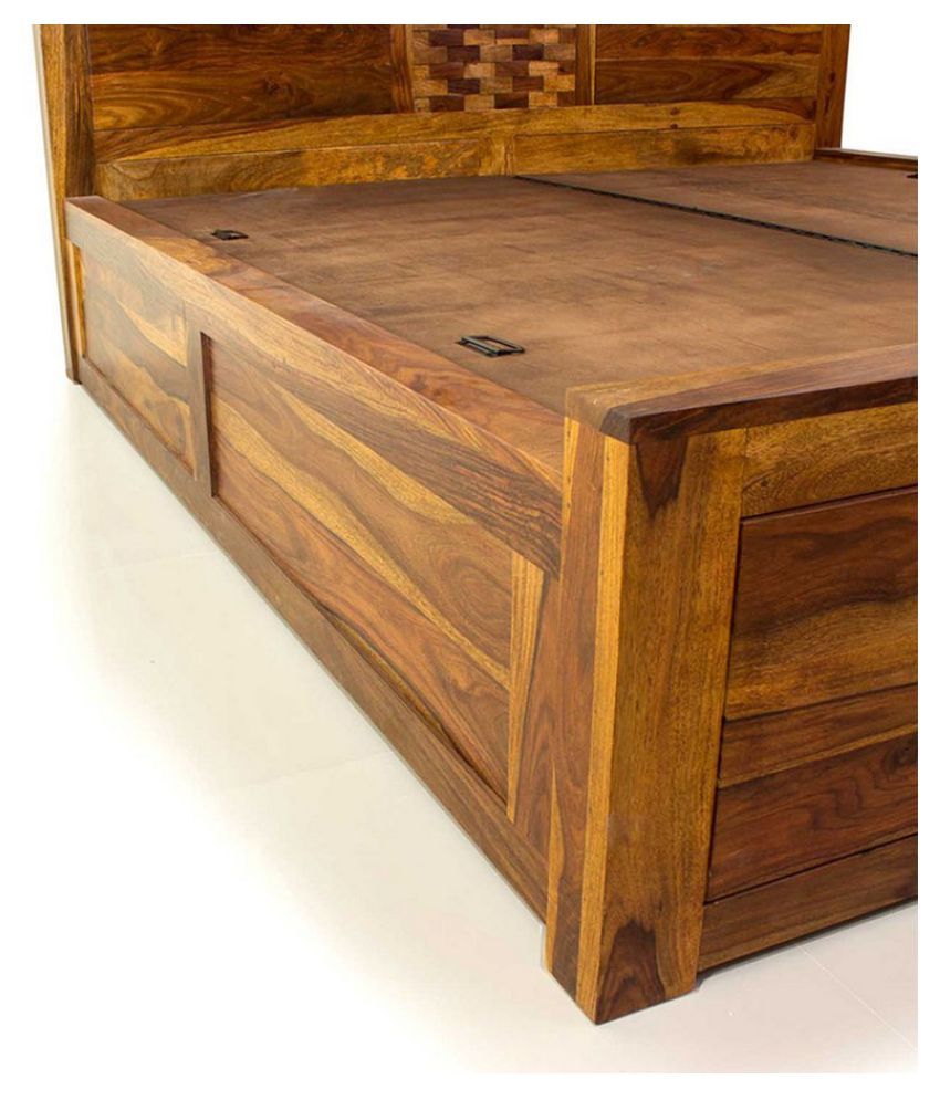 Evok Imporio Solid Wood King Size Storage Bed Buy Evok