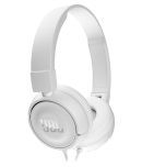 JBL T450 On Ear Wired Headphones With Mic White