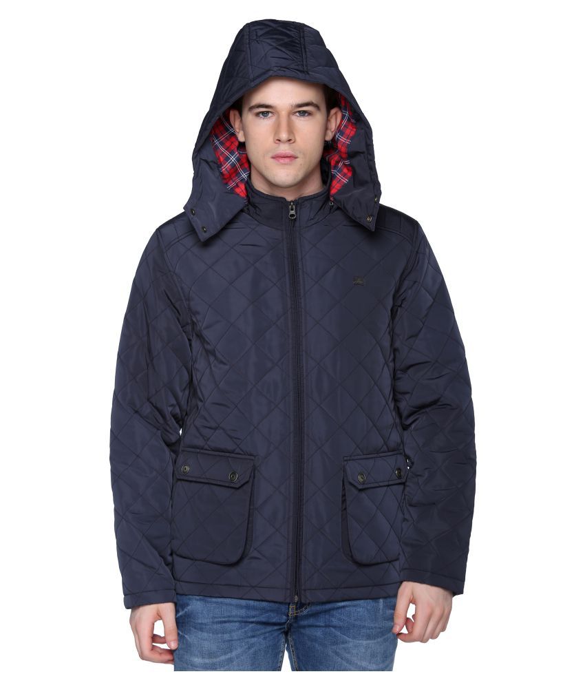 Trufit Navy Quilted & Bomber Jacket - Buy Trufit Navy Quilted & Bomber ...