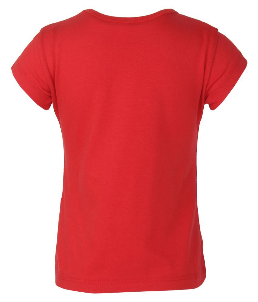 benetton red t shirt