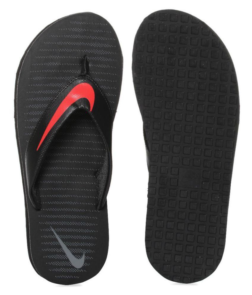 nike black thong flip flop