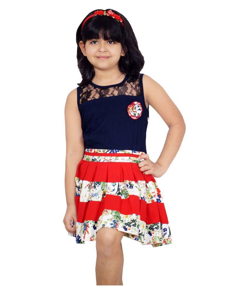 Naughty Ninos Multicolor Cotton Dresses For Girls - Buy Naughty Ninos ...
