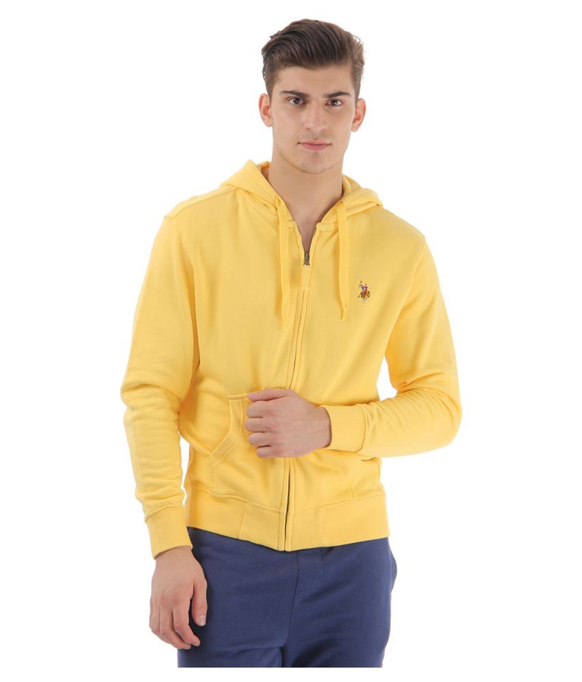 us polo yellow sweatshirt