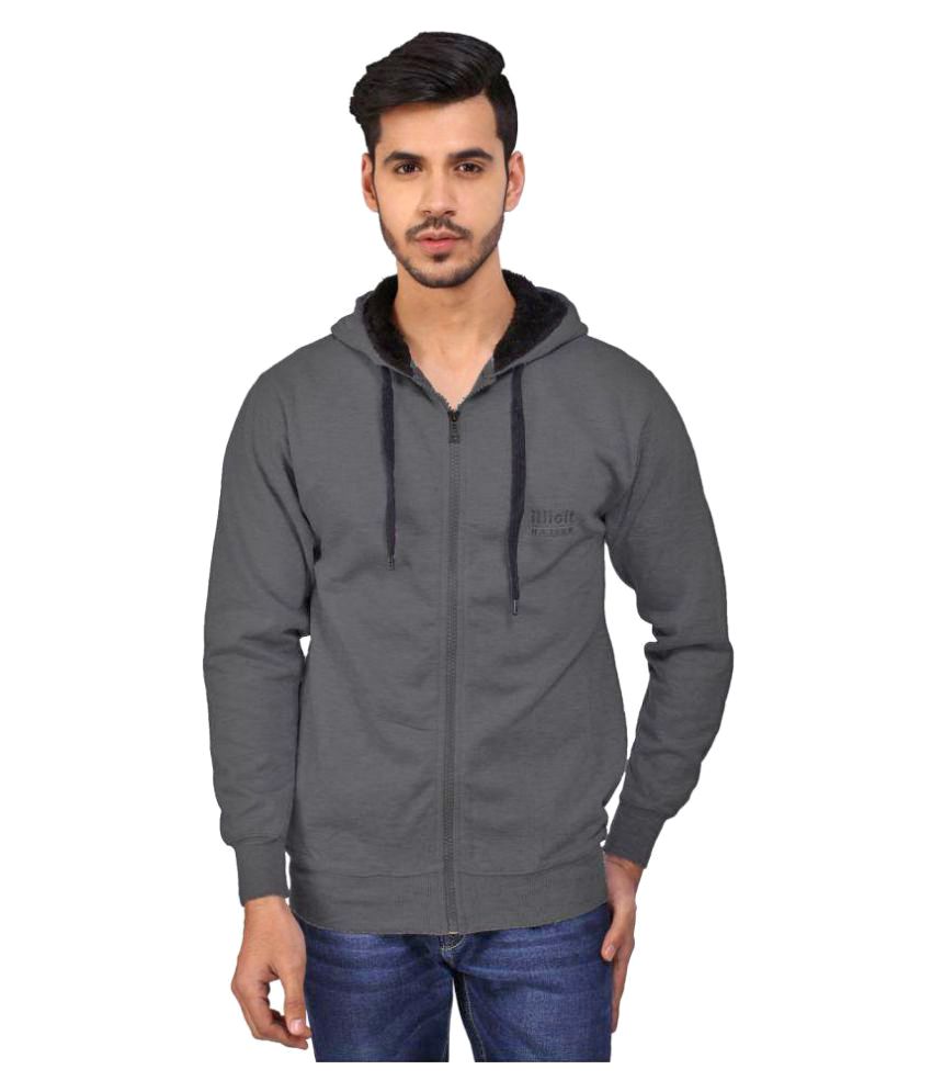 mens grey hooded sweatshirt
