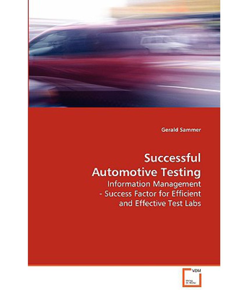 Succesful Automotive Testing Buy Succesful Automotive Testing Online