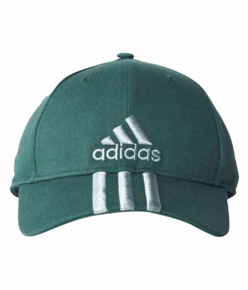 Adidas Green Striped Cotton Caps - Buy Online @ Rs. | Snapdeal