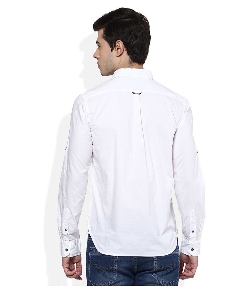Lee Cooper White Casuals Regular Fit 