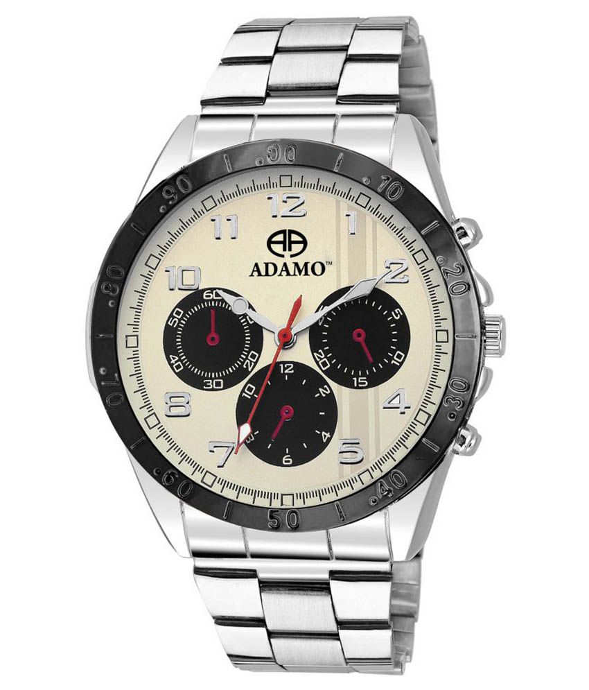     			Adamo Silver Analog Designer Men's Wrist Watch A314SM01