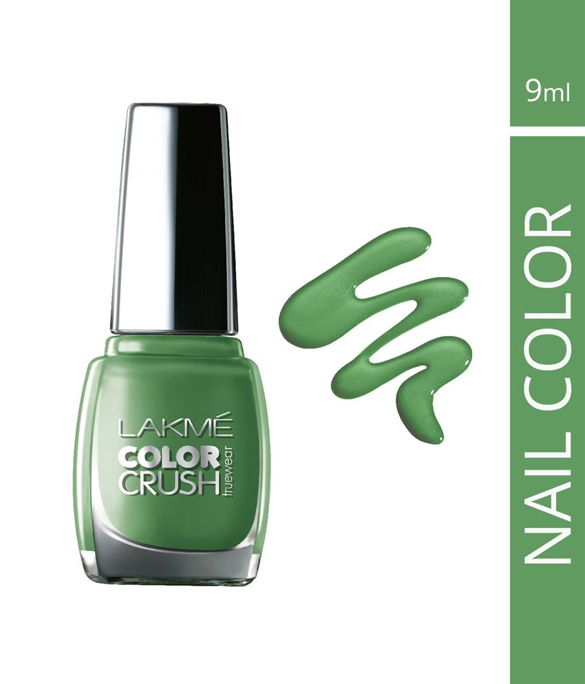 Lakme True Wear Color Crush Nail Color Green 54 9 Ml Buy Lakme