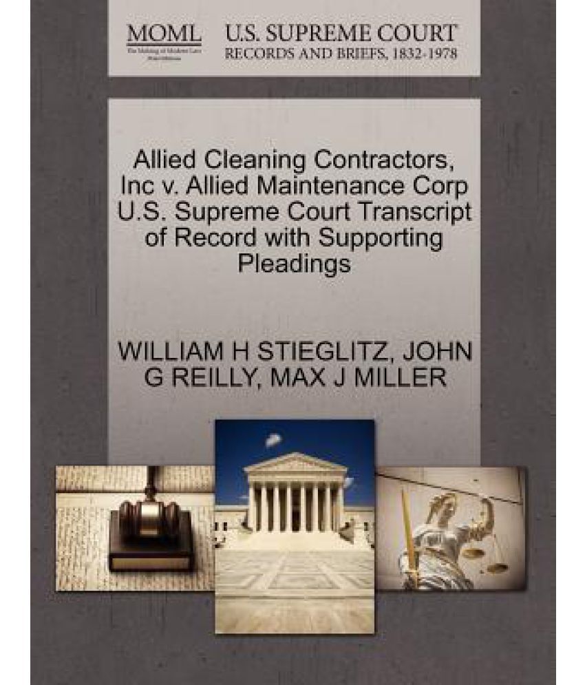 Allied Cleaning Contractors, Inc V. Allied Maintenance Corp U.S