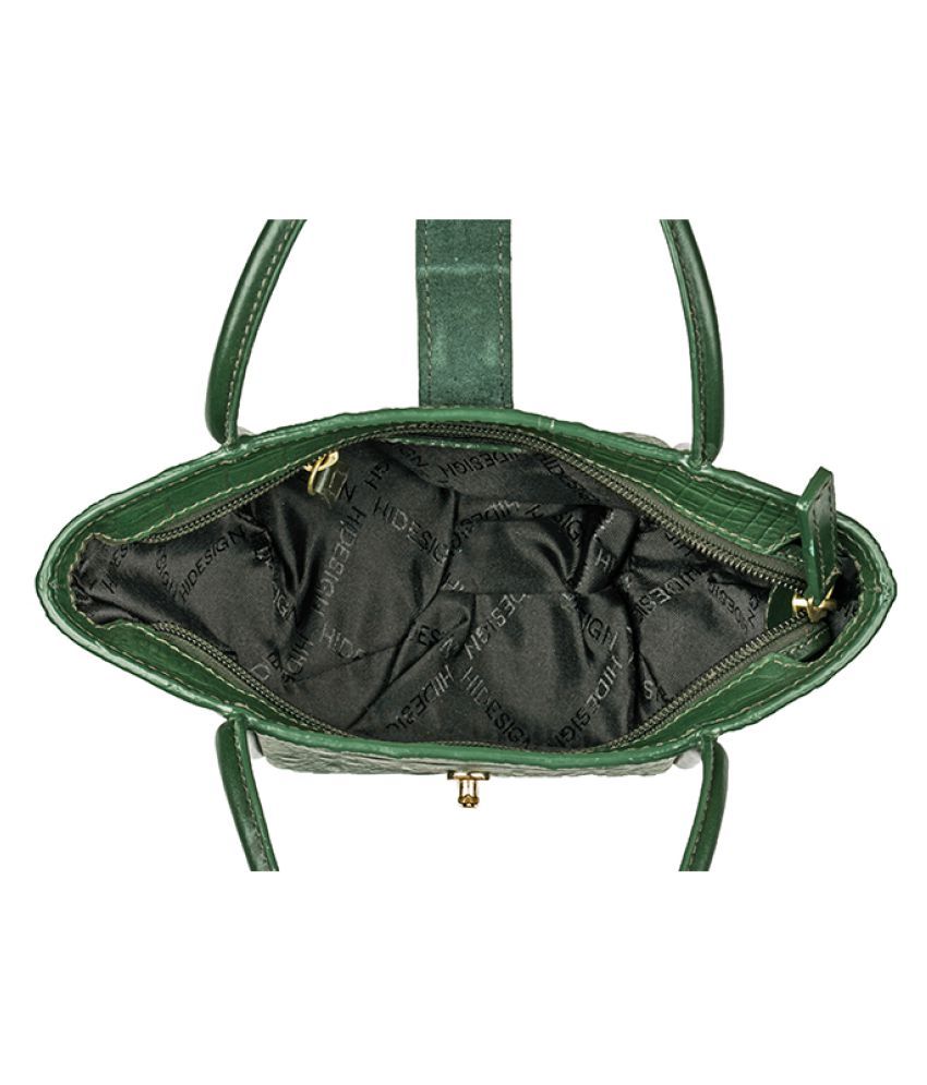 Hidesign Green Pure Leather Shoulder Bag Buy Hidesign Green Pure