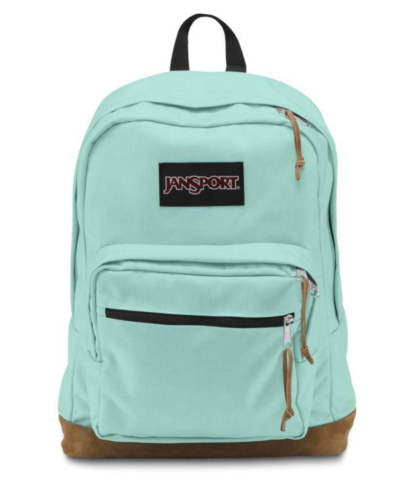aqua blue backpack