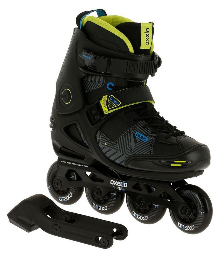 Oxelo Black Freeride 5 Softboot Inline Roller Skates Buy Online at