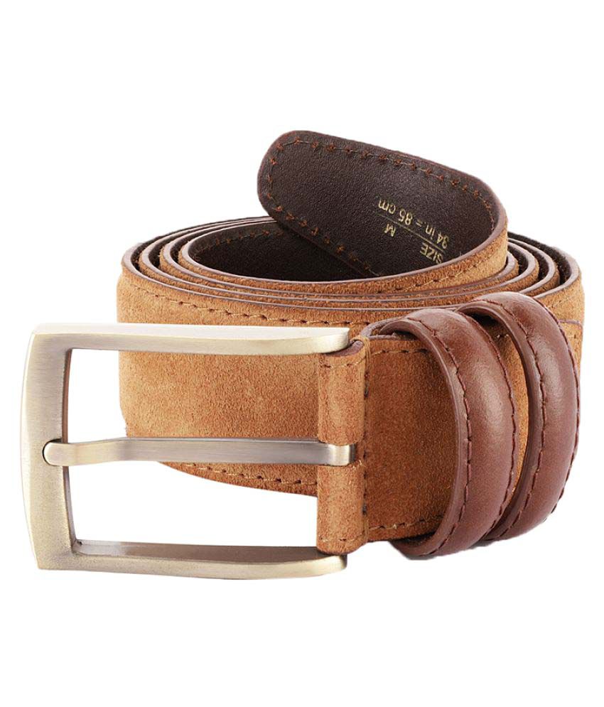 ColorPlus Beige Leather Casual Belts: Buy Online at Low Price in India ...