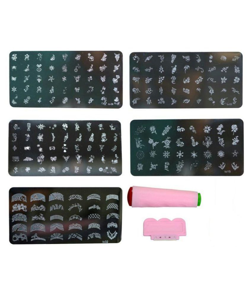 imported-nail-art-stamping-kit-with-5-image-plate-gift-for-woman-buy