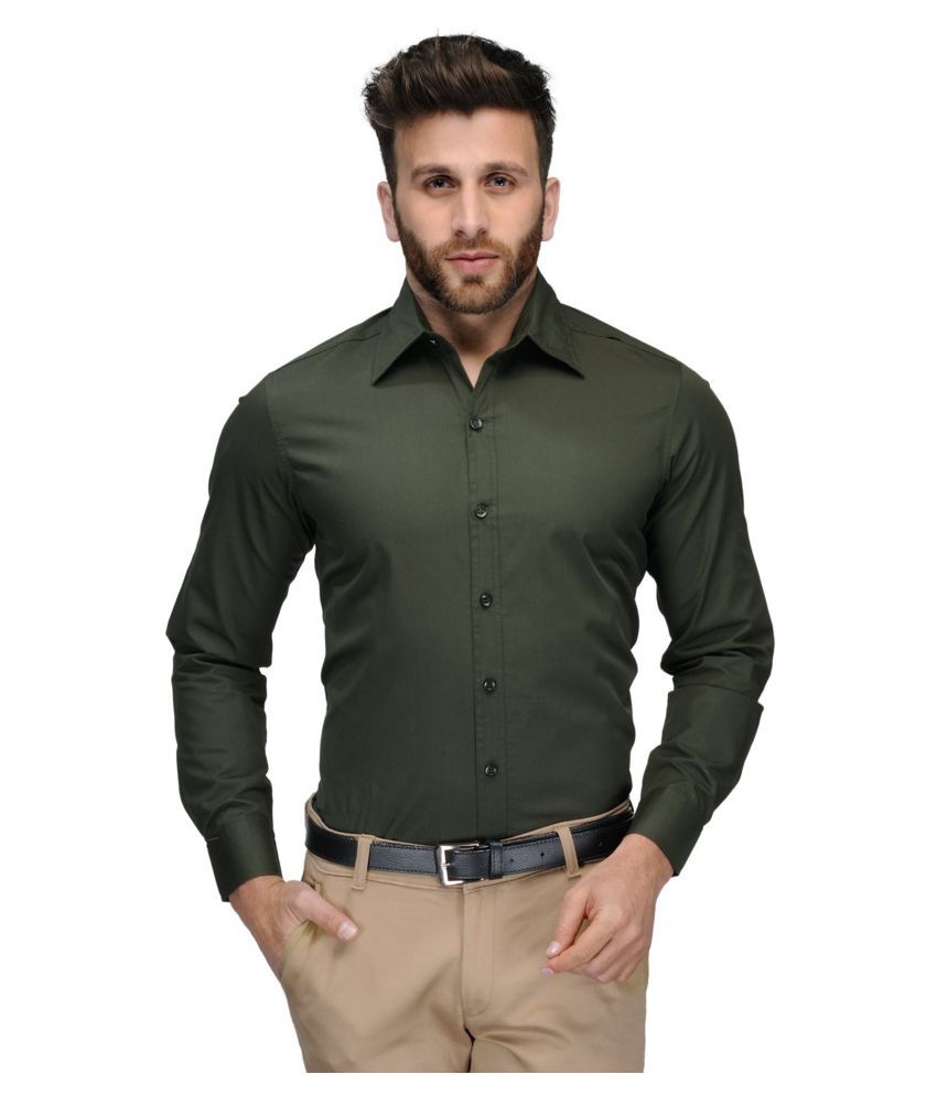 lime green formal shirt