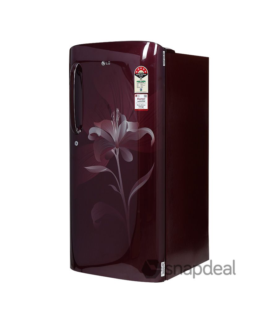 Lg 190 Ltr 5 Star Gl B201asln Direct Cool Refrigerator Scarlet Lily