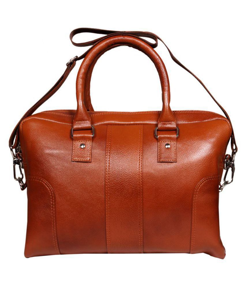 Leather World Na Tan Leather Office Bag - Buy Leather World Na Tan ...