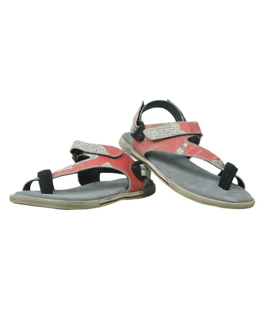 woodland red sandals