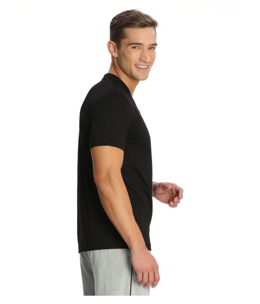 Jockey Black VNeck TShirt Buy Jockey Black VNeck TShirt Online at