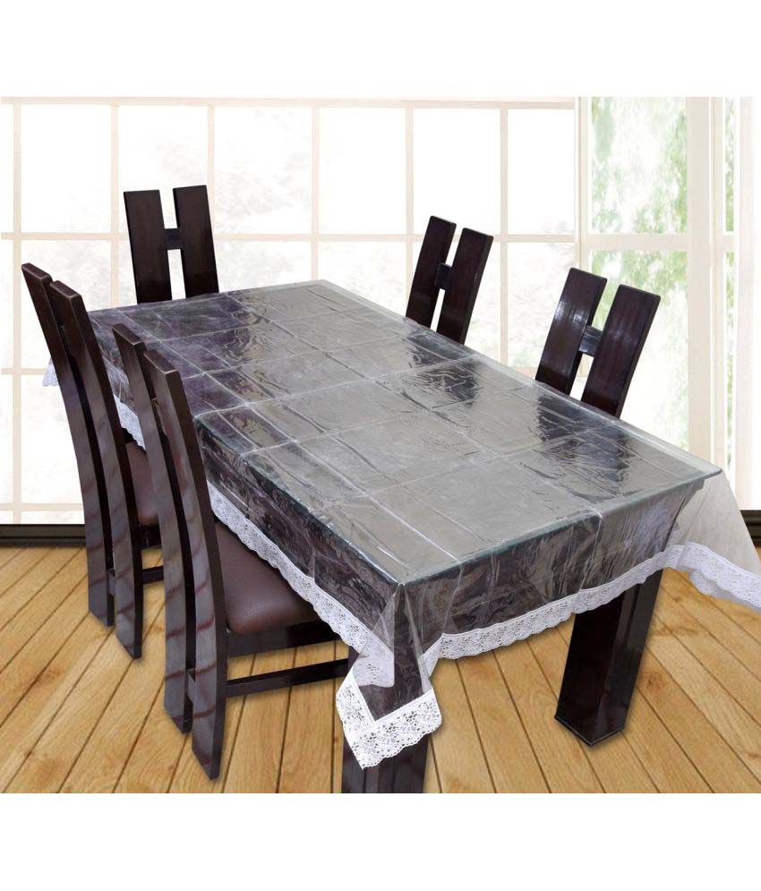     			Casa Furnishing 6 Seater Transparent PVC Single Table Covers
