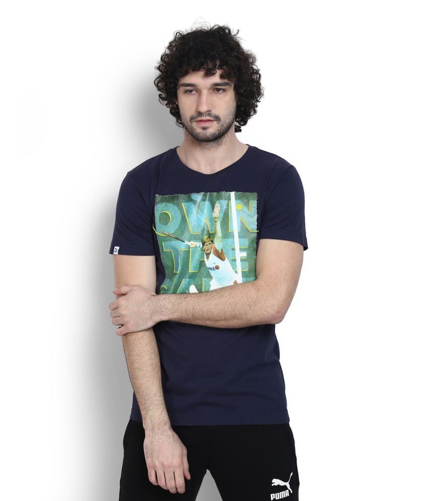 puma navy t shirt