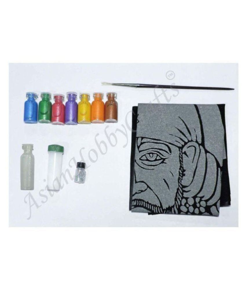 Asian Hobby Crafts Emboss Painting Kit (Self Making Drawing Kit) Size