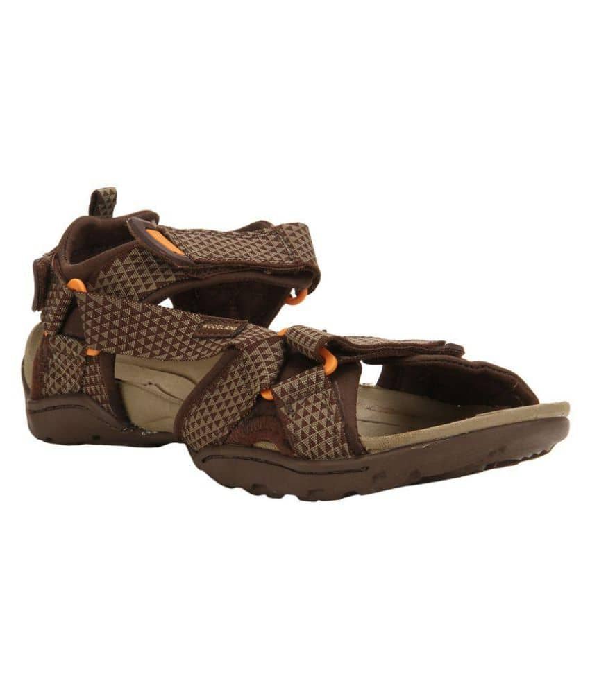 woodland brown floater sandals
