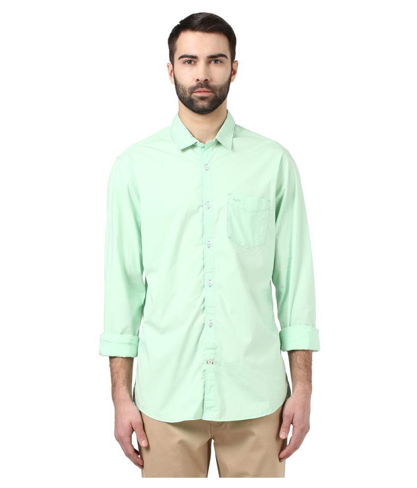 Colorplus Green Casuals Regular Fit Shirt - Buy Colorplus Green Casuals ...