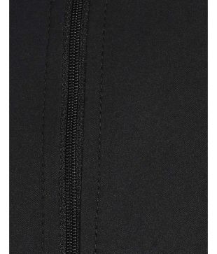 nike black polyester terry jacket