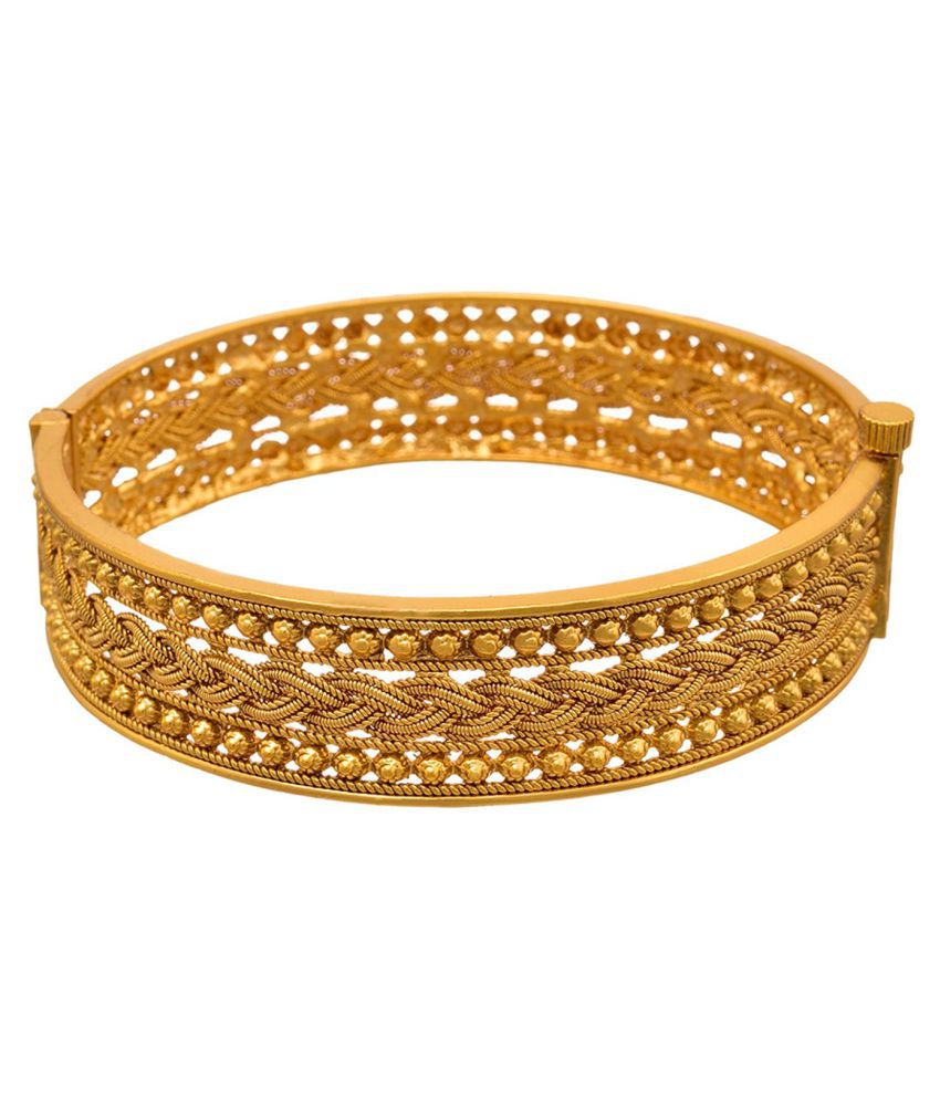 JFL - Jewellery For Less Ethnic One Gram Gold Plated Bracelet for Women