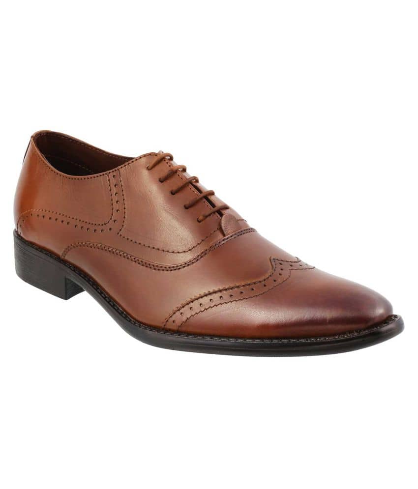 mochi tan formal shoes