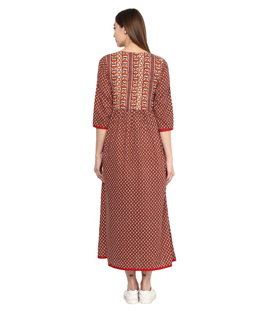Jaipur Kurti Cotton Gown Buy Jaipur Kurti Cotton Gown Online at Best