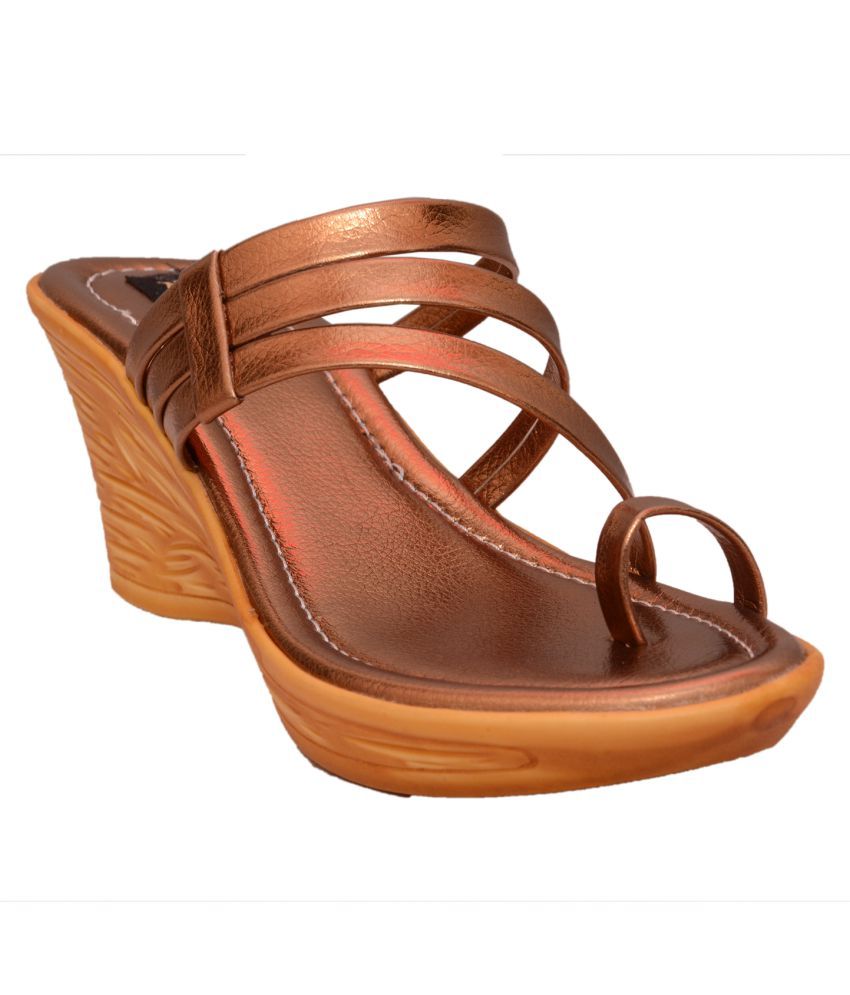 brown wedges amazon