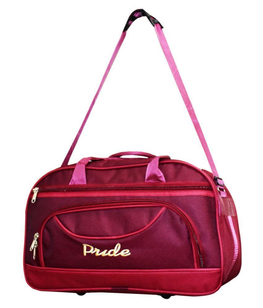 Pride Pink Solid Duffle Bag - Buy Pride Pink Solid Duffle Bag Online at ...