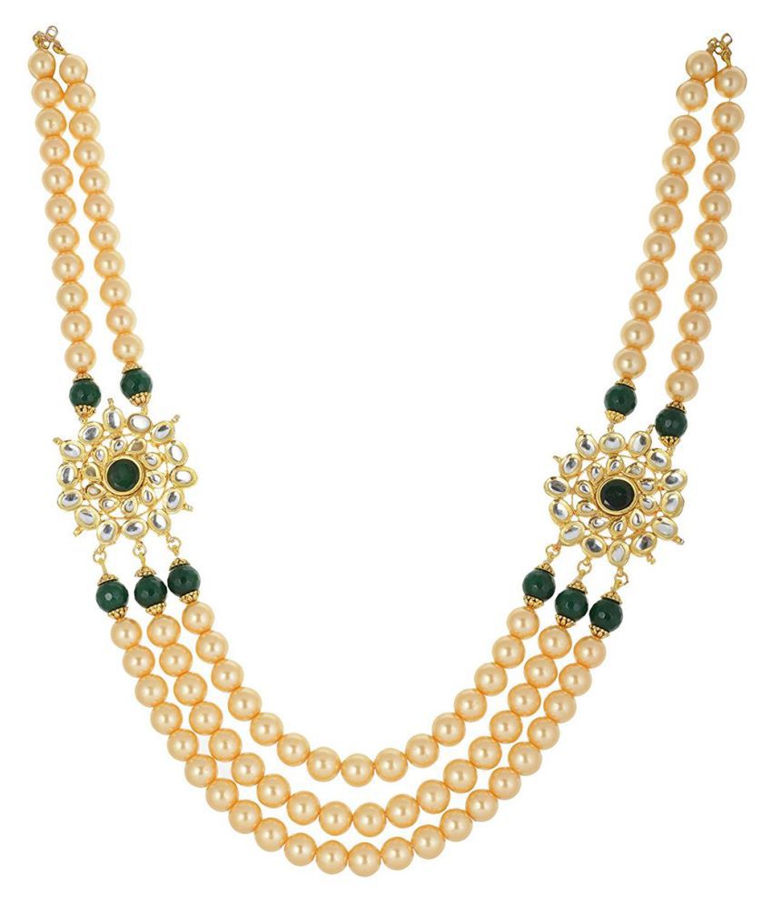 Bead Designs Golden Necklace - Buy Bead Designs Golden Necklace Online ...