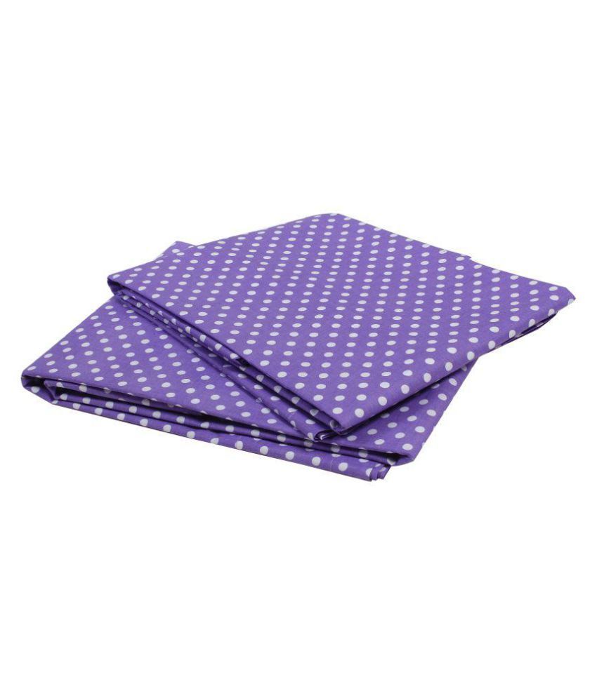 Bacati Purple 100 Cotton Bedsheet ( 2 pcs ) baby sleeping bed sheet